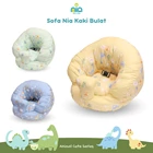 NIA Baby Sofa Learn to Sit Sofa Nia Round Legs + Safety Belt - Baby Chair 5